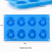 Silikon Kalıp Donut Kek Kurabiye Ve Çikolat Kalıbı BT-091 thumbnail 2