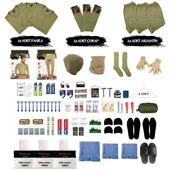 KARCAMP 24'lü Vip Kışlık Askeri Tıraş Malzemesi ile İç Çamaşır ve Temizlik Seti - 1