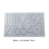 Epoksi Silikon Kalıp Saat Rakamları Seti thumbnail 4