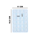 Kolye Ve Reçine Epoksi Kalıbı 24 Lü Haribo Minik Ayıcık Kalıbı - 2