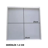 Epoksi Silikon  Kalıp Düz Tepsi Kalıbı 25 X 25 CM thumbnail 3