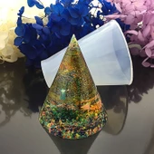 Epoksi Silikon Kalıp Konik Kalıbı 6 CM - 2