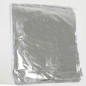 Epoksi Tasarım İçin Varak Yaprak 14X14 CM (10 adet)  Gümüş - 1