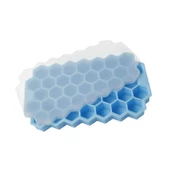Kapaklı Petek 37 Delik Buz Küpü Tepsisi Silikon 20.5X12 CM - 1