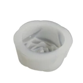 Epoksi Silikon Kalıp Yuvarlak Gül Desenli  6 CM E39 - 3