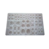 Epoksi Silikon Kalıp Çoklu Kolye Küpe Bileklik Takı Kalıbı 58 li - 3