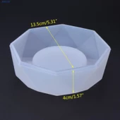 Epoksi Silikon Kalıp Küllük Kalıbı Kristal  Model 13.5 CM - 3