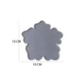 Epoksi Silikon Kalıp  Yaprak Bardak  Altlığı 10 CM - 2