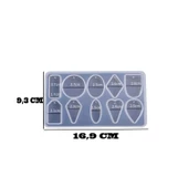 Çoklu Kolye Ve Reçina Epoksi Kalıbı  10 lu Model E185 thumbnail 2