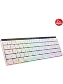 ASUS ROG Falchion RX Low Profile Red Switch RGB Kablosuz Türkçe Mekanik Beyaz Gaming Klavye - 3