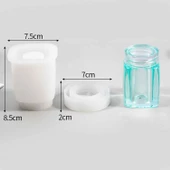 Epoksi Silikon Kalıp Kavanoz Oval Köşeli 8.5 X 7.5 CM thumbnail 2