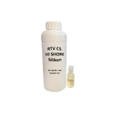 RTV-2 Kalıp Silikonu 10 SHORE Yarı Şeffaf (1 KG) - 1