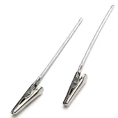 Metal Timsah Ağzı Tutacak Aparatı Epoksi İçin Metal Tutacak  9 CM (5 Adet)  Gümüş - 1