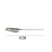 Metal Timsah Ağzı Tutacak Aparatı Epoksi İçin Metal Tutacak  9 CM (5 Adet)  Gümüş - 2