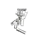 Metal Toka Epoksi Tokası   Köşeli Model (4 Adet)   Gümüş - 1