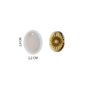 Epoksi Silikon  Kalıp  Minik Boy Oval  Model - 2