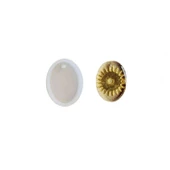 Epoksi Silikon  Kalıp  Minik Boy Oval  Model - 1
