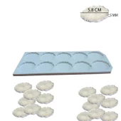 Epoksi  Silikon Kalıp Tırtıklı Kenar Magnet Kalıbı 5.8 CM 10 lu thumbnail 2