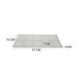 Epoksi Silikon Kalıp Çoklu Magnet Kalıbı Düz Yuvarlak Seri Döküm Kalıbı 7 CM  10 Lu - 2