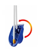 Titiz TP-158 Katlanır Saplı Süpürgeli Fırçalı Hazneli Kabinli Plastik Faraş Seti Takımı thumbnail 2