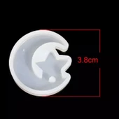 Epoksi Silikon  Kalıp  Ayyıldız  Modeli 3.8 CM - 2