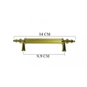 Kulp Silindir Çizgili  Zamak Kulp  Model 14 CM (2 Adet)  Gold - 2