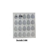 Epoksi Silikon  Kalıp Çoklu  Damla Kolye Kalıbı 20 li - 2