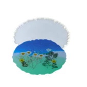 Epoksi Silikon Kalıp Oval Dalgalı Tepsi  (Supla) Kalıbnı  YERLİ 25x33.5 CM thumbnail 3