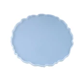 Epoksi Silikon Kalıp  YERLİ ÜRETİM Büyük Tepsi Kenarı Dalgali Model 30 CM thumbnail 1