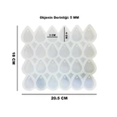 Epoksi Kalıbı Çoklu Damla Kolye Ve Anahtarlık Kalıbı 24 Lü thumbnail 2