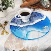 Epoksi Silikon Kalıp  YERLİ ÜRETİM Yuvarlak Tepsi Kalıbı Düz 23 CM - 3