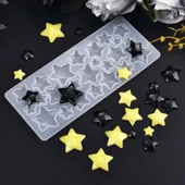 Epoksi Silikon Kalıp Çoklu Yıldız Takı ve Obje Kalıbı thumbnail 1