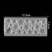 Epoksi Silikon Kalıp Çoklu Yıldız Takı ve Obje Kalıbı thumbnail 3