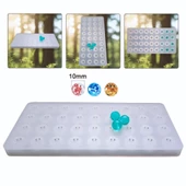 Epoksi Silikon Tesbih Kalıbı 36 Lı 10 MM Boncuk Silikon Kalıp - 1