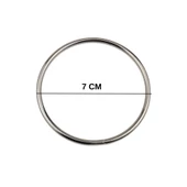 Metal Halka Çanta Halkası 7 CM (25 Adet)  Gold - 3