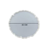 Epoksi Silikon Kalıp YERLİ ÜRETİM Güneş Tırtıklı Tepsi Kalıbı 40 CM thumbnail 3