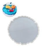 Epoksi Silikon Kalıp YERLİ ÜRETİM Güneş Tırtıklı Tepsi Kalıbı 40 CM thumbnail 1