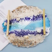 Epoksi Silikon Kalıp YERLİ ÜRETİM Güneş Tırtıklı Tepsi Kalıbı 40 CM thumbnail 2