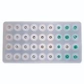 Epoksi Silikon Tesbih Kalıbı 36 Lı 12 MM Boncuk Silikon Kalıp - 3