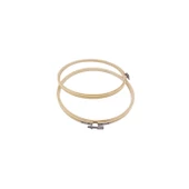 Ahşap Kasnak Natural Nakış Elİşi Kasnağı Vidalı Model NO6 20.5 CM thumbnail 1