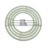 Plastik  Makrome Nakış El Ve  İşi Kasnağı   4 Lü Set - 2