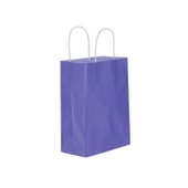 Kağıt Hediye Çantası Küçük Boy Düz Renk 18X24 Cm (25 Adet)  Mor - 1