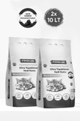 Foodline Aktif Karbonlu İnce Taneli Bentonit Topaklanan Kedi Kumu 10 Lt X 2 Adet - 1