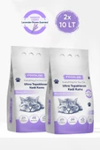 Foodline Lavanta Kokulu İnce Taneli Bentonit Topaklanan Kedi Kumu 10 Lt X 2 Adet - 1