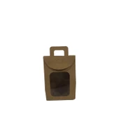 Kına Ve Çerez Çantası Pencereli Karton 7.5X11X4 (20 Adet)  Pencereli Kraft - 1