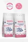 Foodline Bebek Pudrası Kokulu İnce Taneli Bentonit Topaklanan Kedi Kumu 10 Lt X 2 Adet - 1