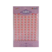 Kalp Kristal Stıcker (77 Adet)  Pembe - 1