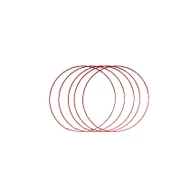 Tel Taç Çemberi 3 MM 18 CM (12 Adet)  Kırmızı - 1
