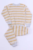 ERKEK ÇOCUK PİJAMA TAKIMI ÇİZGİLİ RİBANALI A35 - 7