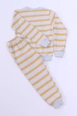 ERKEK ÇOCUK PİJAMA TAKIMI ÇİZGİLİ RİBANALI A35 - 8